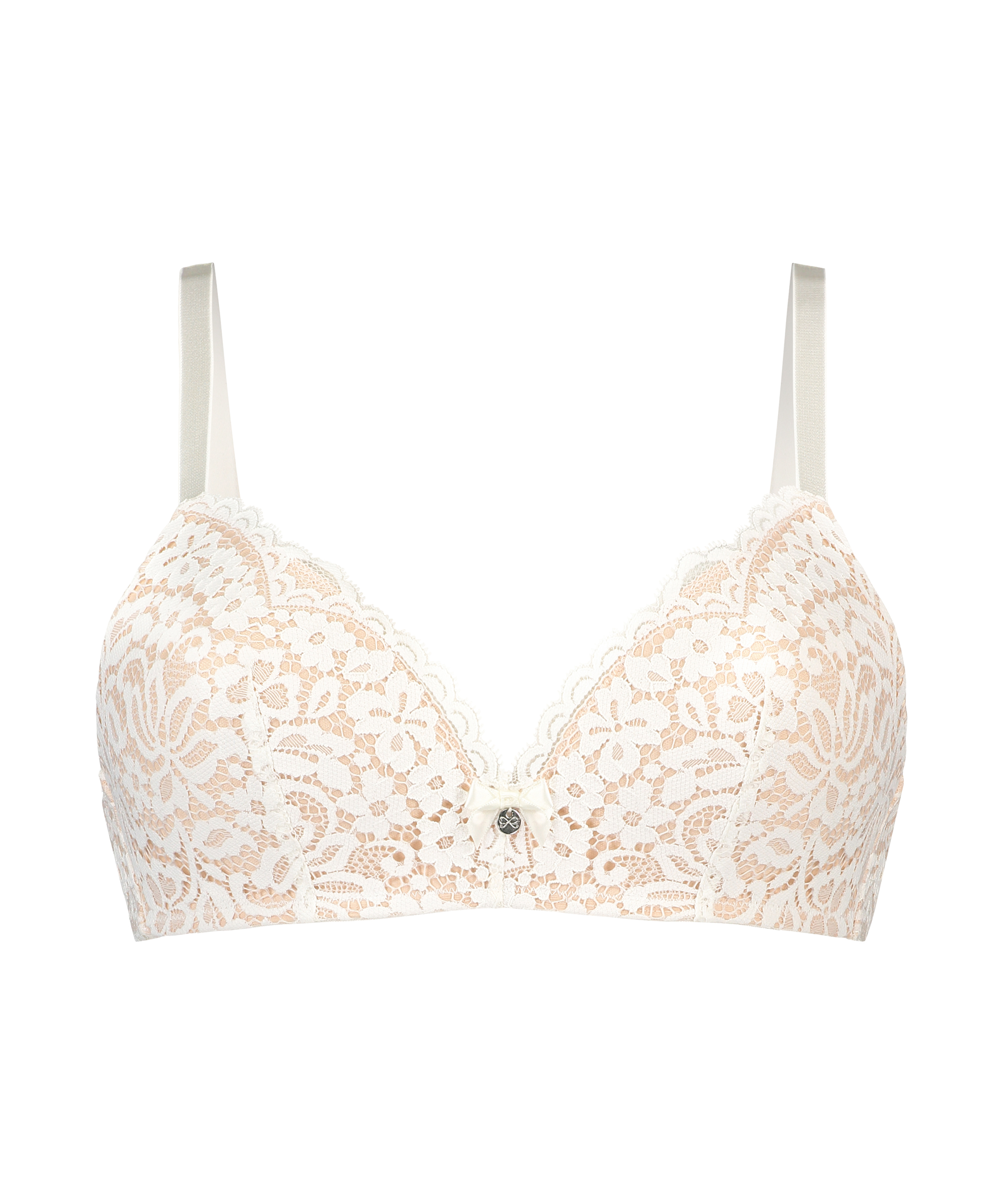 Soutien-gorge sans armature préformé Rose, Blanc, main