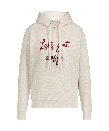 Hoodie à manches longues, Beige