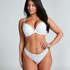 Soutien-gorge &agrave; armatures pr&eacute;form&eacute; push-up Marine, Blanc