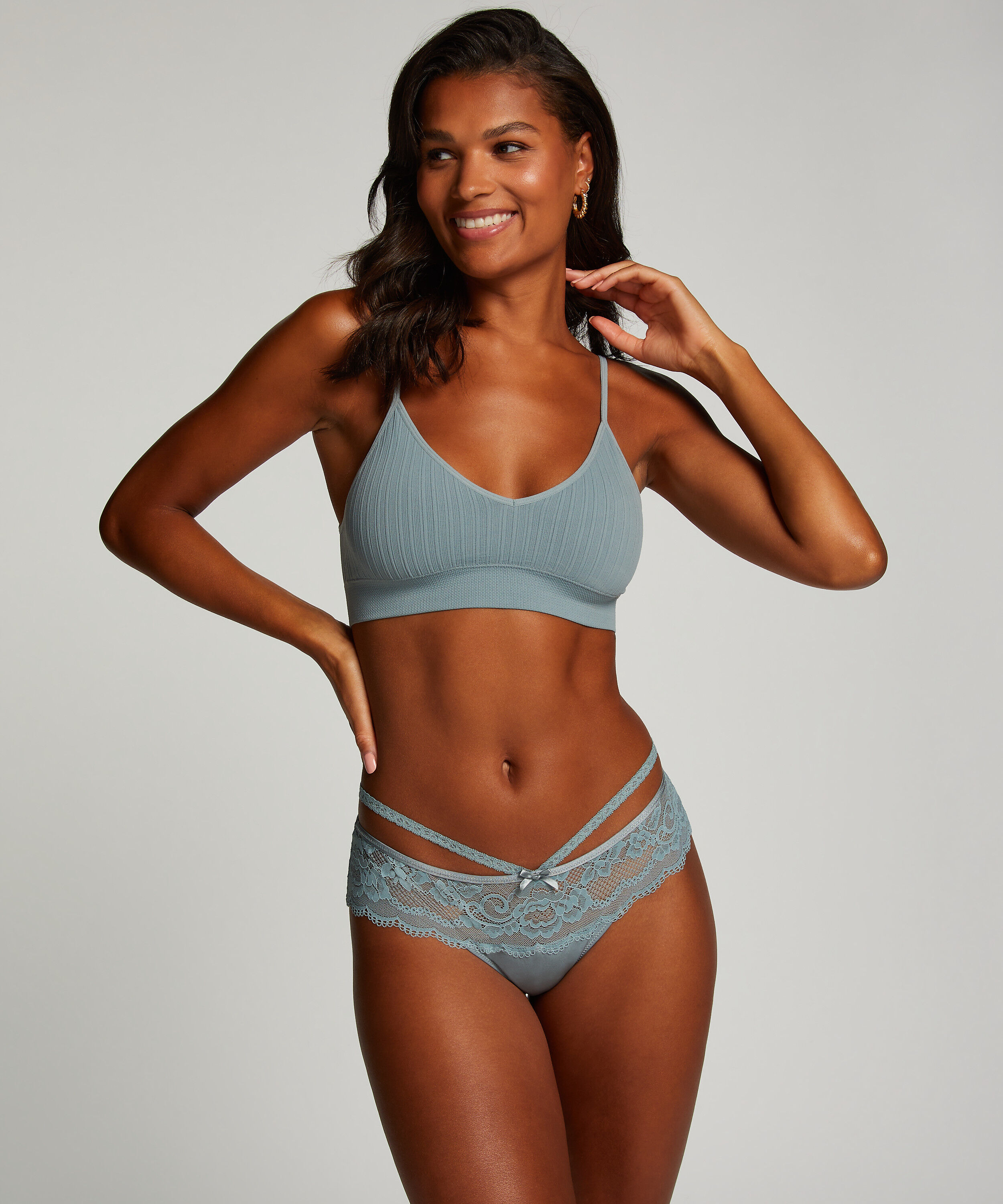 Boxer string Quinn, Bleu