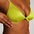 Haut de bikini triangle Luna, Vert