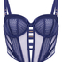 Soutien-gorge longline à armatures non rembourré Missy, Bleu
