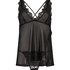Babydoll Chiffon Lace, Noir