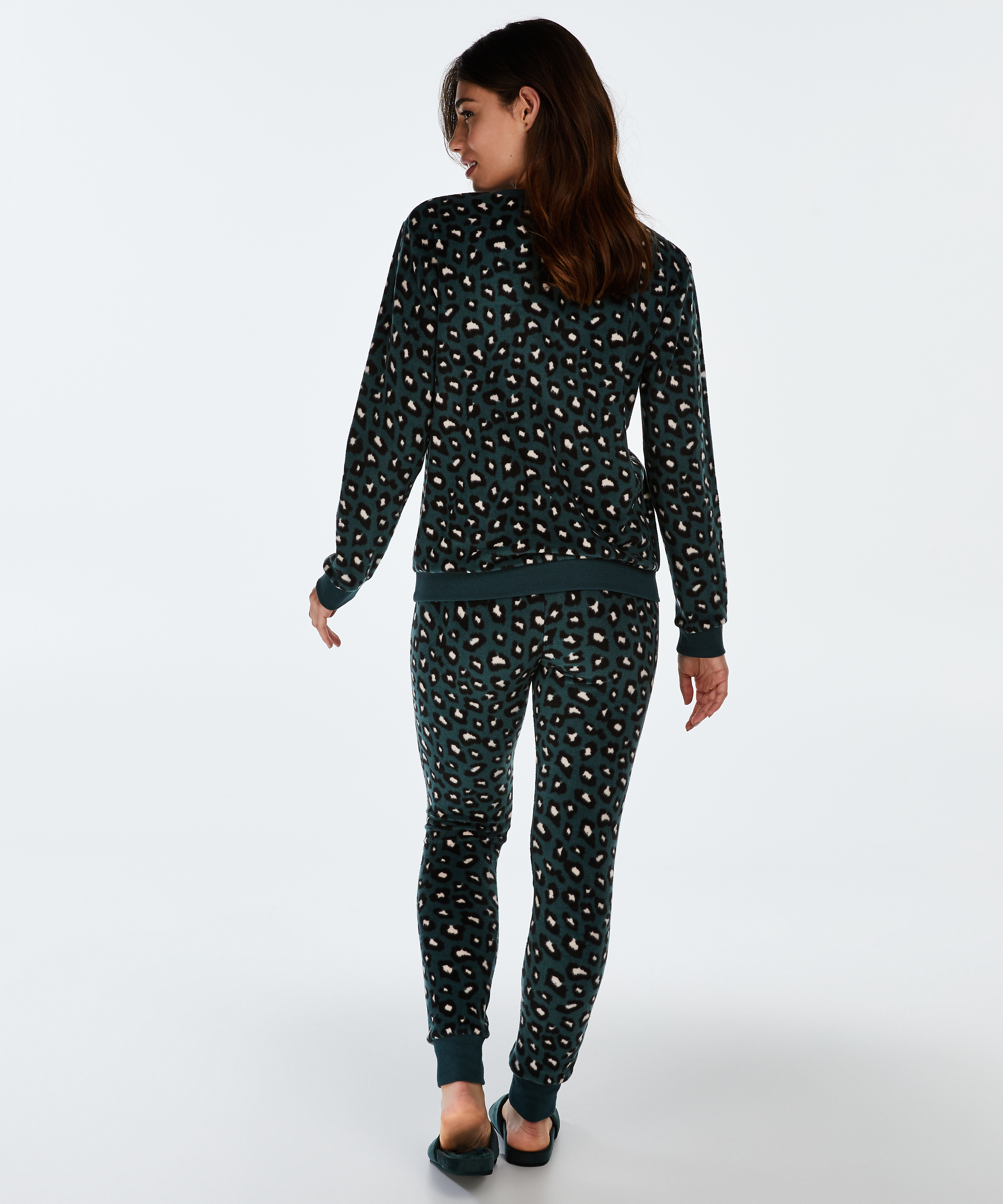 Top polaire &agrave; manches longues, Vert, main