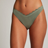 Slip de Bikini Échancrés Scallop, Vert