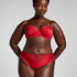 Slip taille haute Sophie, Rouge