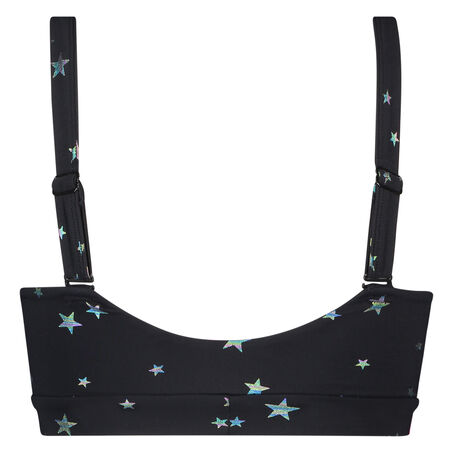 Soutien-gorge de sport asym&eacute;trique, Noir