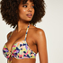 Haut de bikini pr&eacute;form&eacute; push-up Hawaii, Blanc