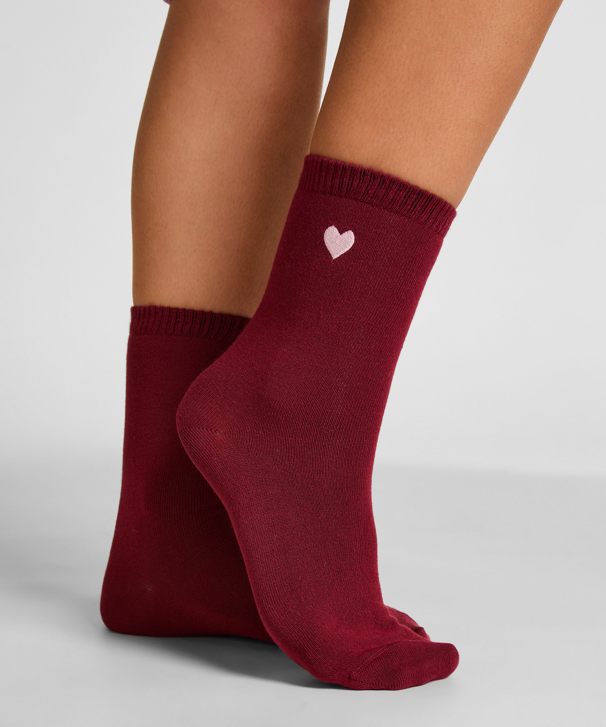 Chaussettes courtes en modal, Rouge Chaussettes courtes en modal, Rouge