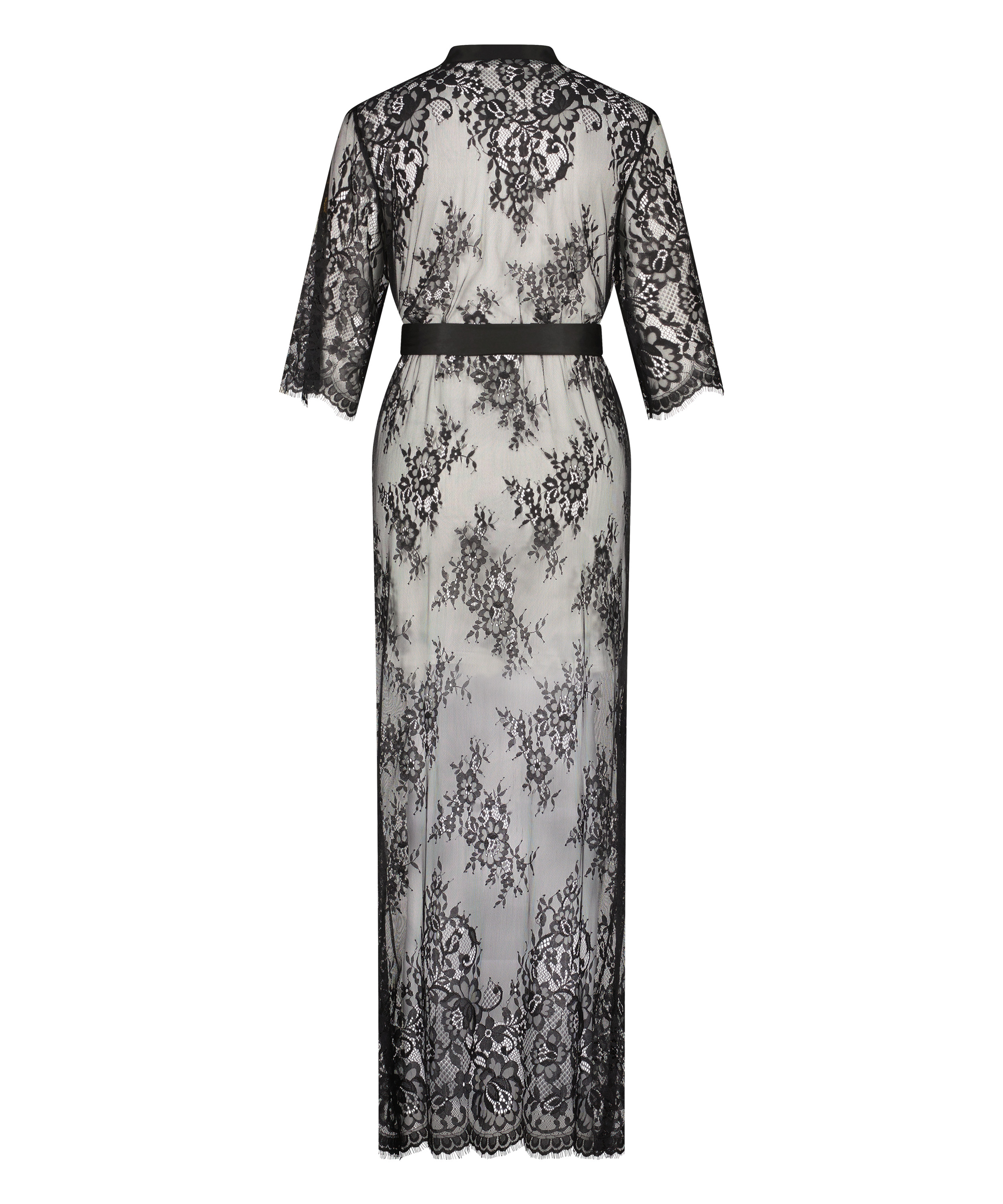 Kimono Allover Lace, Noir, main