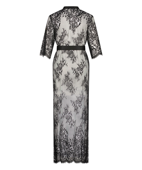 Kimono Allover Lace, Noir