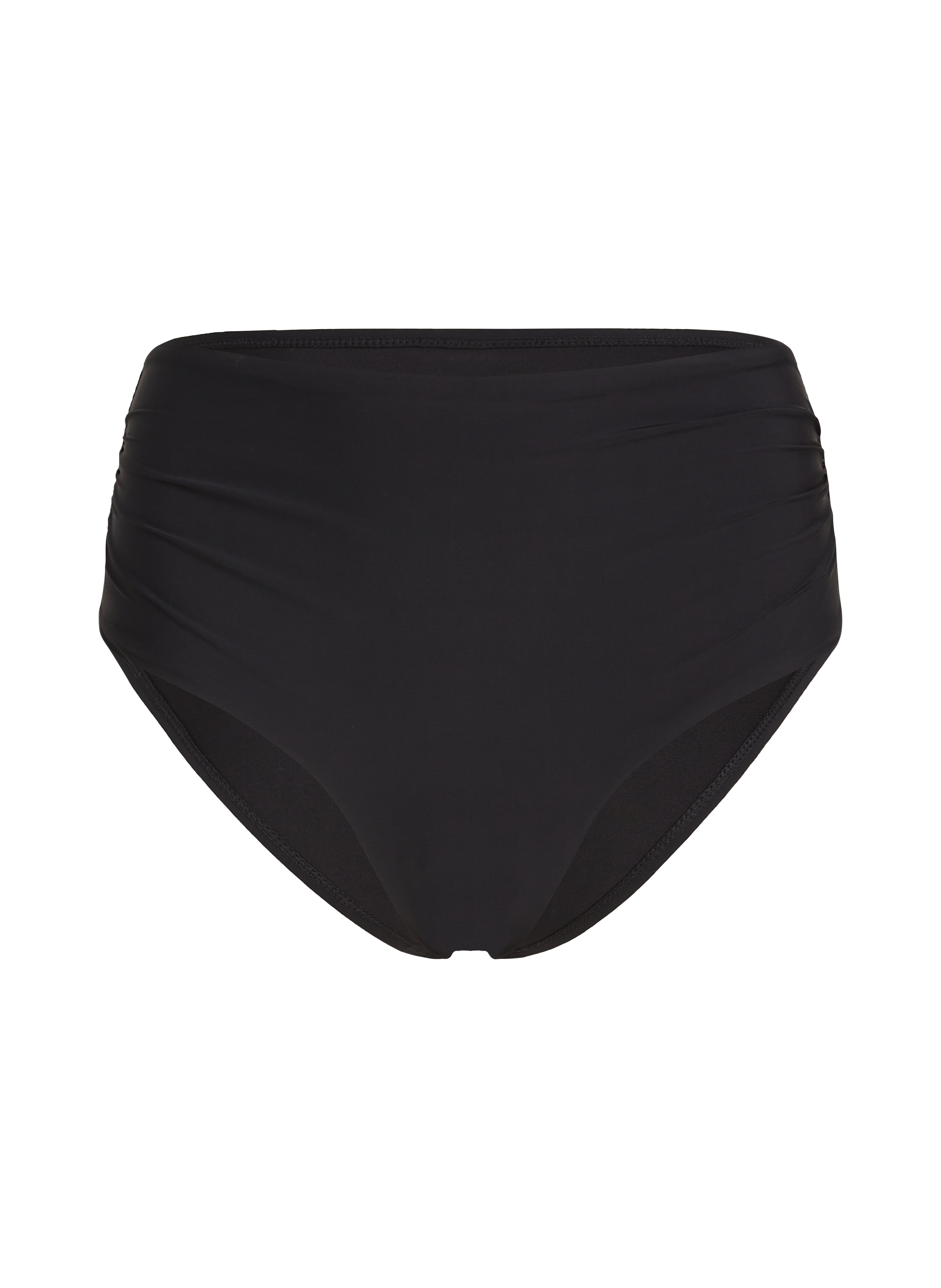 Bas de bikini taille haute Cheeky shaping Luna, Noir, main