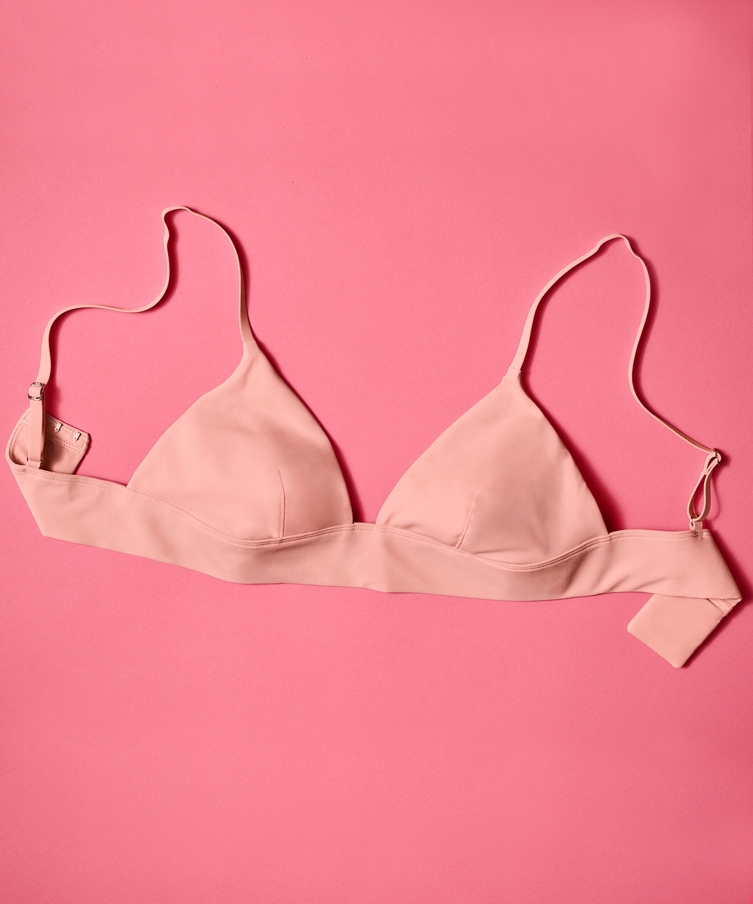 Triangle Brassière Smooth, Rose, main