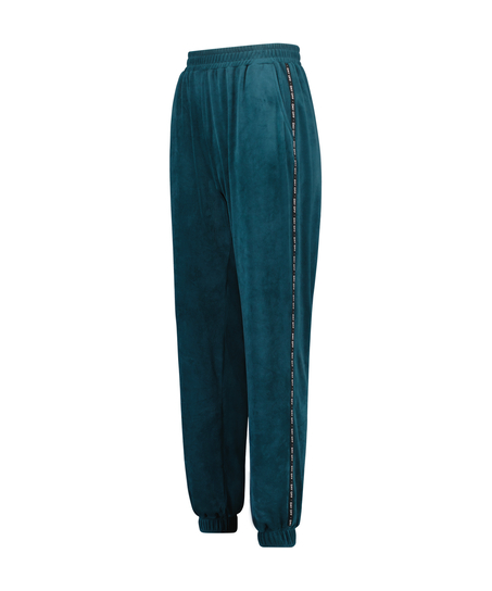 Petite Pantalon de jogging Velours Loosefit, Bleu