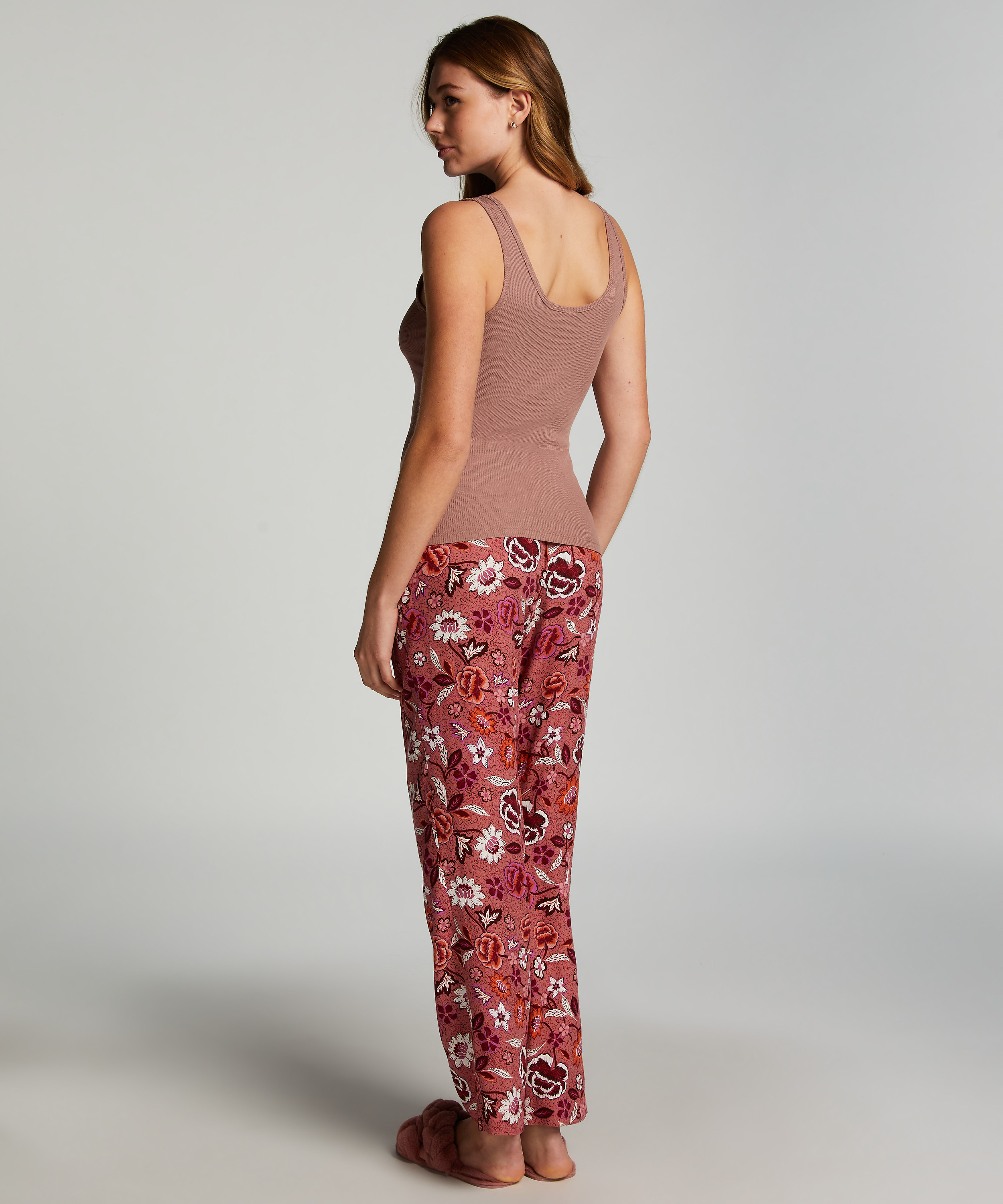 Singlet Henley, Marron, main