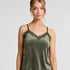 Camisole velours Dentelle, Vert