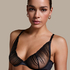 Soutien-gorge non-rembourré à armatures Alice, Noir