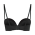 Soutien-gorge maximiseur préformé sans bretelles, Noir