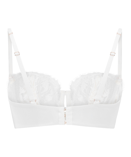 Soutien-gorge à armatures non préformé longline Tiah, Blanc
