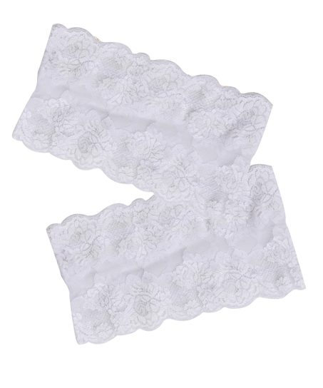 Bandes de cuisses anti-frottements en dentelle, Blanc