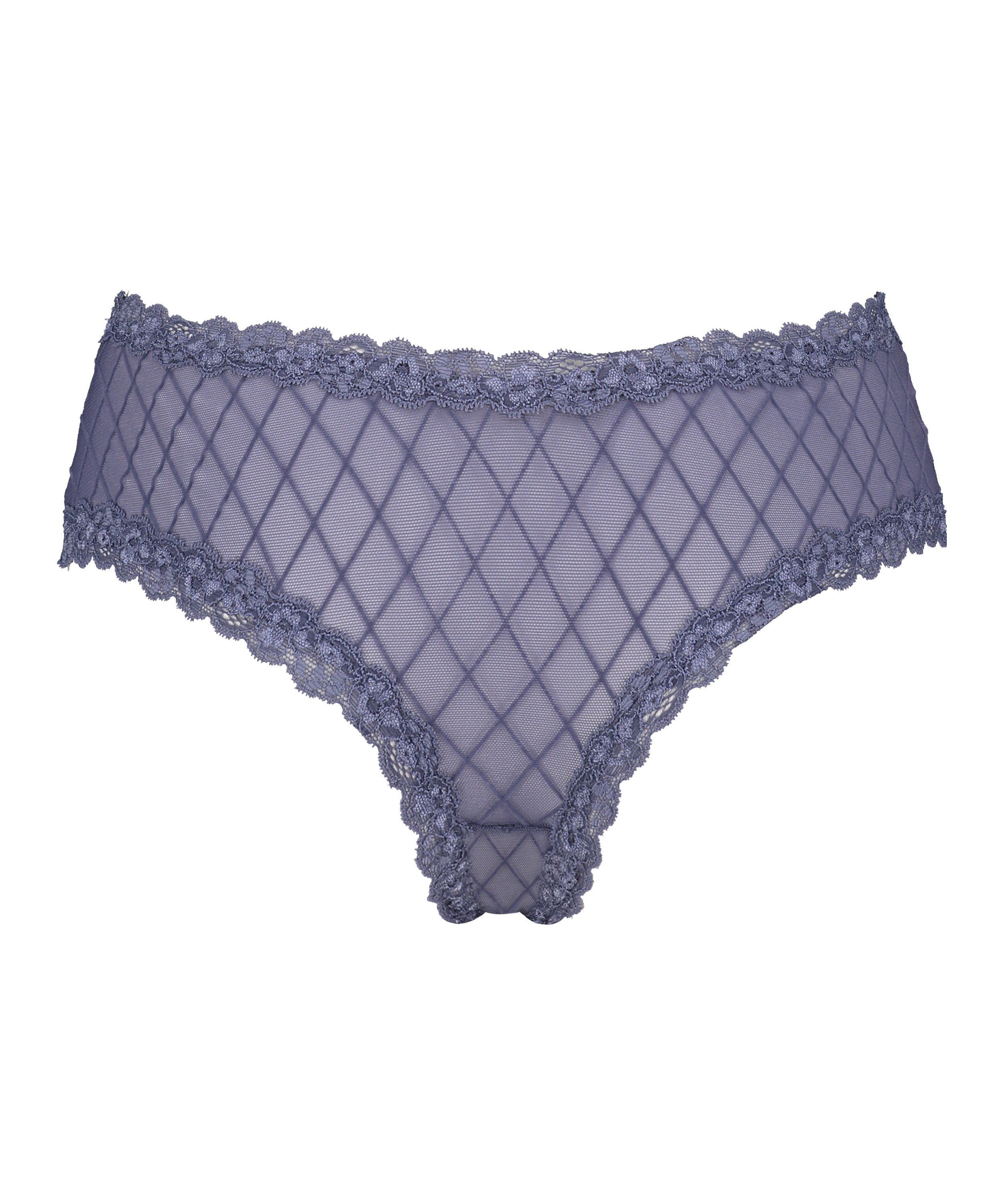 Slip br&eacute;silien V-shape Mesh, Bleu, main