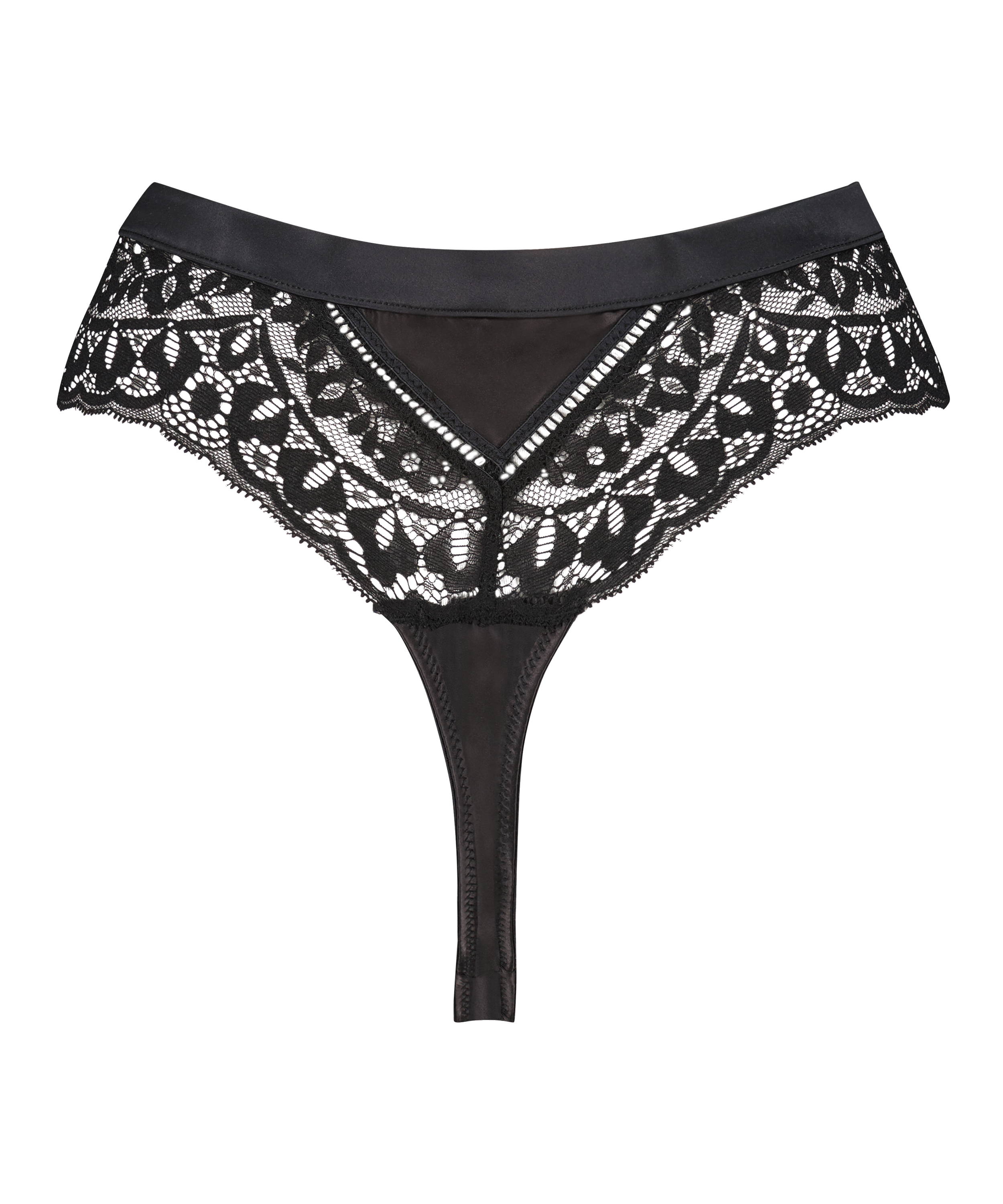 String taille haute Niany, Noir, main