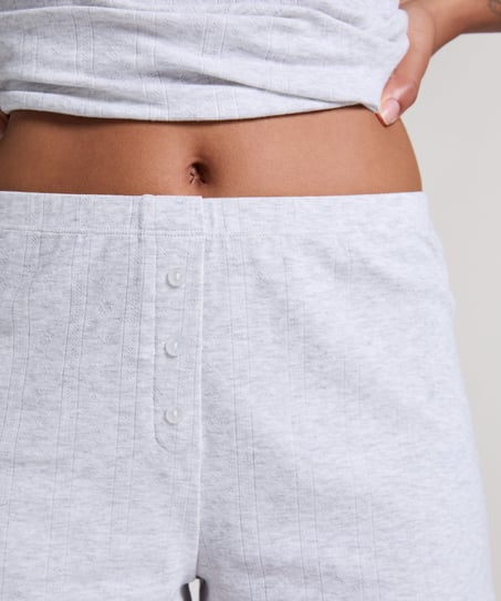 Short Pointelle, Gris