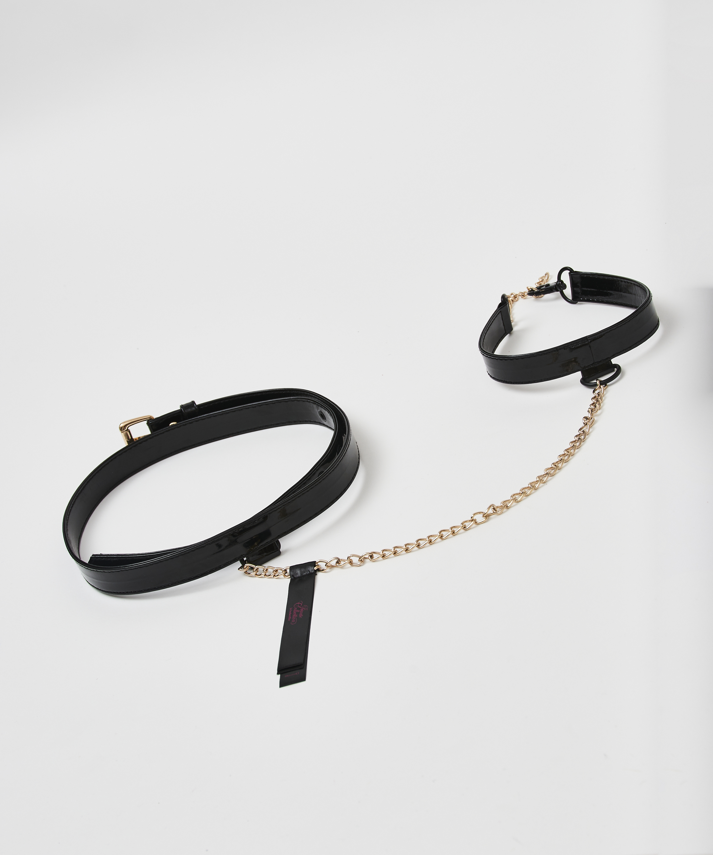 Body harnais avec ras-de-cou Private, Noir, main