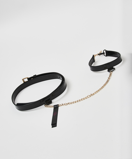 Body harnais avec ras-de-cou Private, Noir