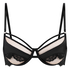 Soutien-gorge non-rembourré à armatures Nisha, Noir