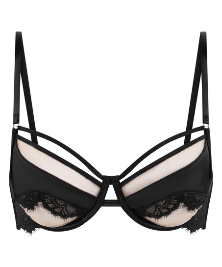 Soutien-gorge non-rembourré à armatures Nisha, Noir
