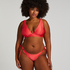 Haut de bikini triangle Luxe, Rouge