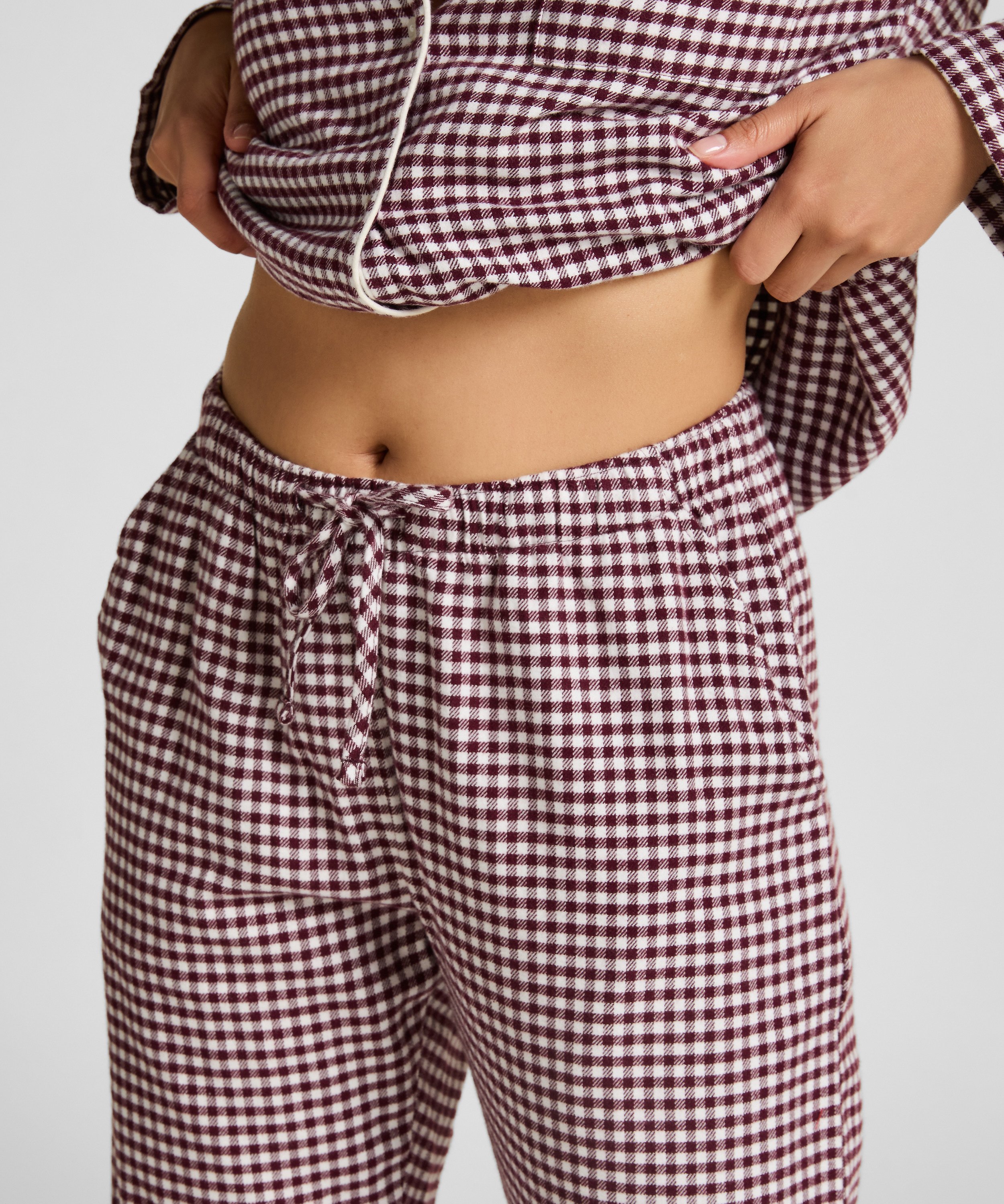 Pantalon de Pyjama Flanel, Violet, main