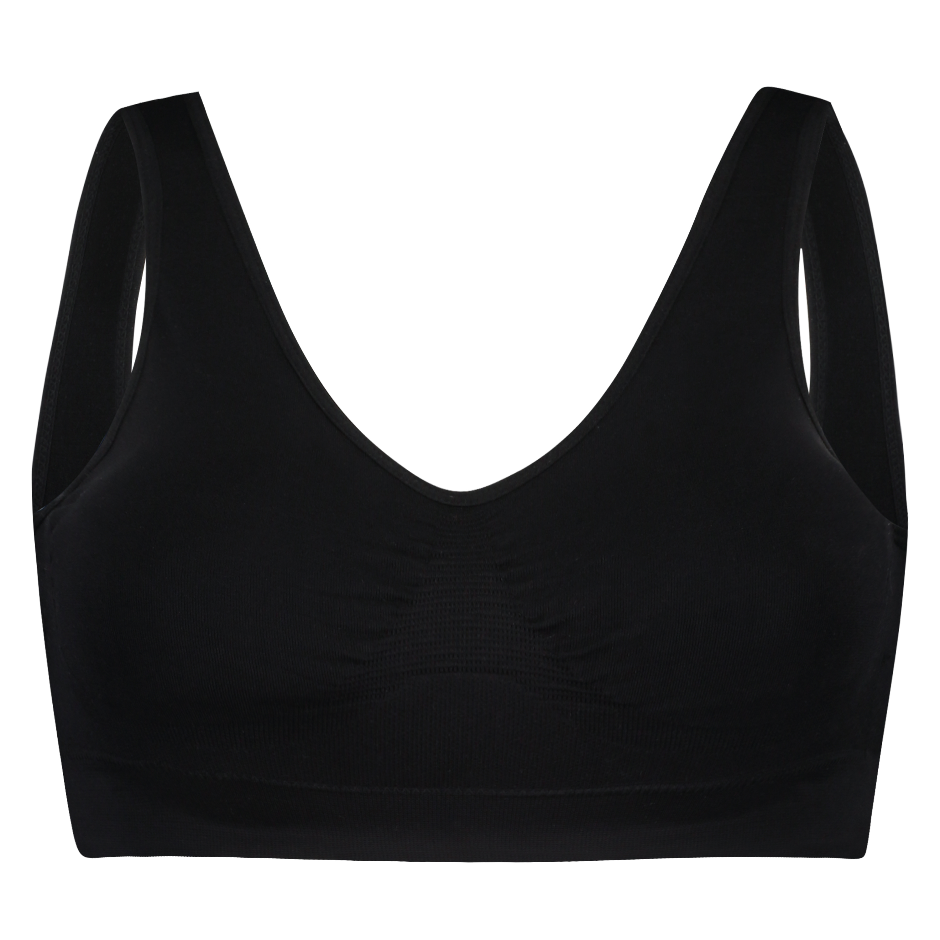 Top basic sans coutures, Noir, main