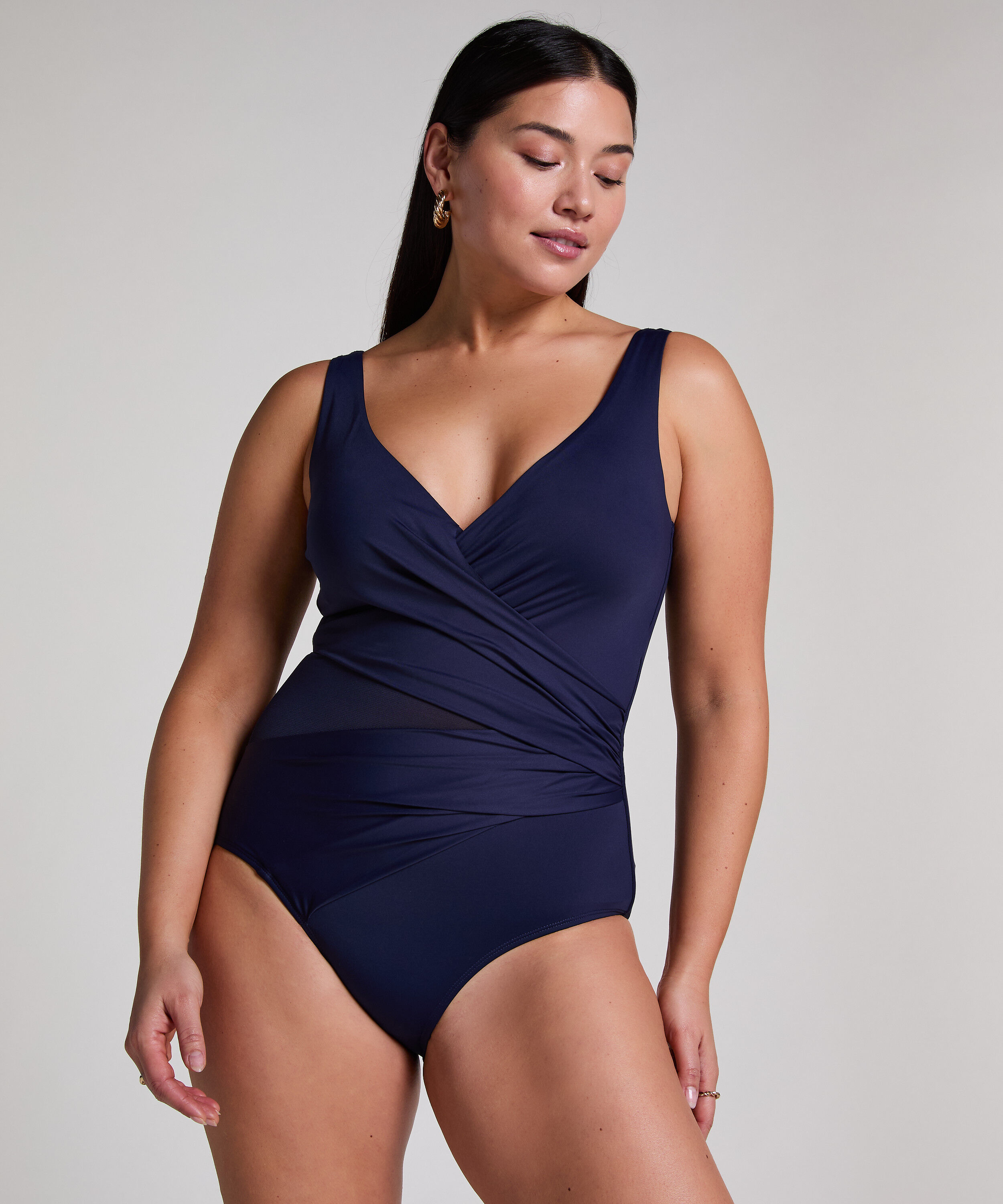 Maillot de bain Shaping Shell Mesh, Bleu Maillot de bain Shaping Shell Mesh, Bleu