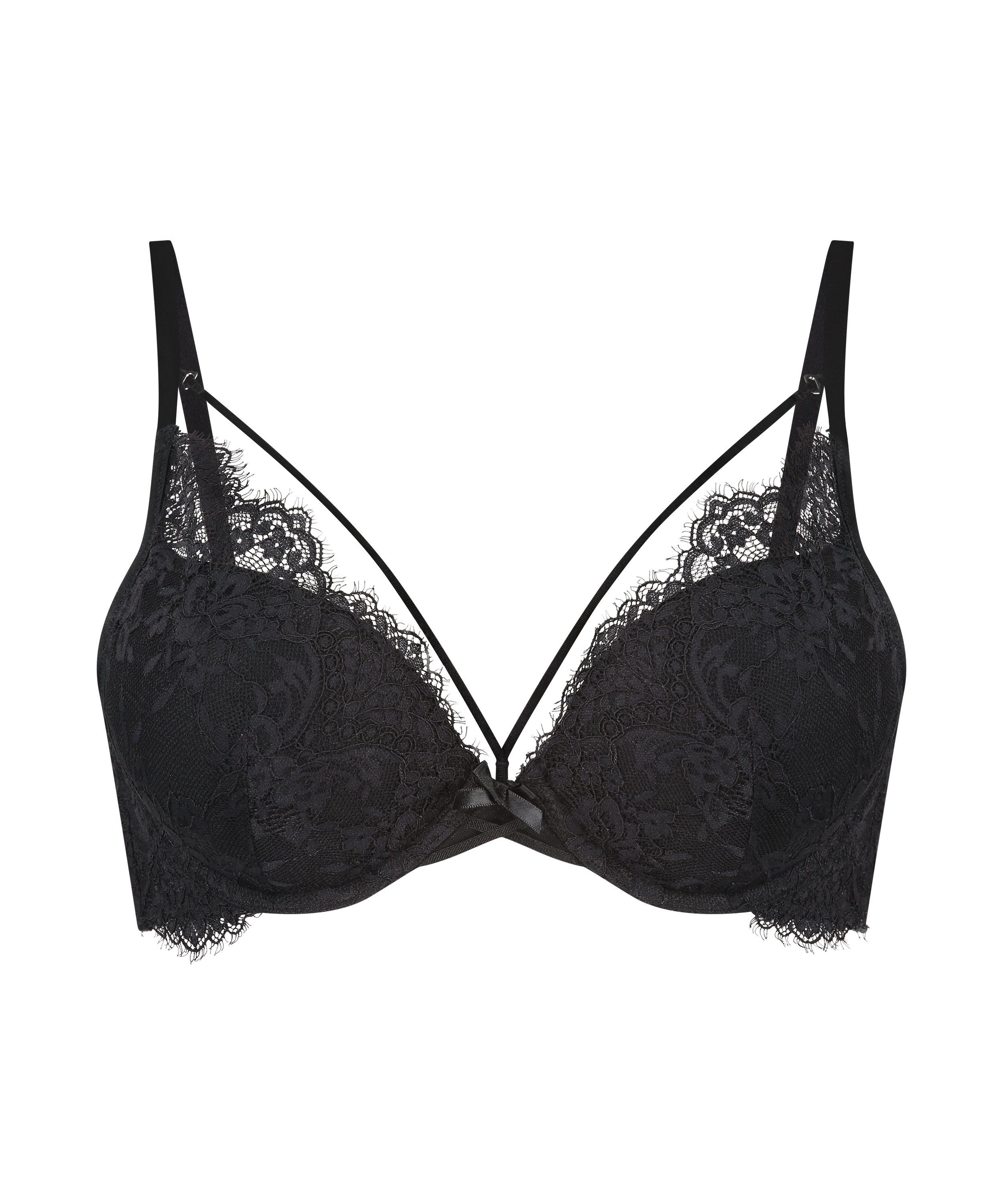 Soutien-gorge maximiseur à armatures préformé Arabella, Noir, main