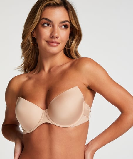 Soutien-gorge à armatures préformé Transparent Back, Beige