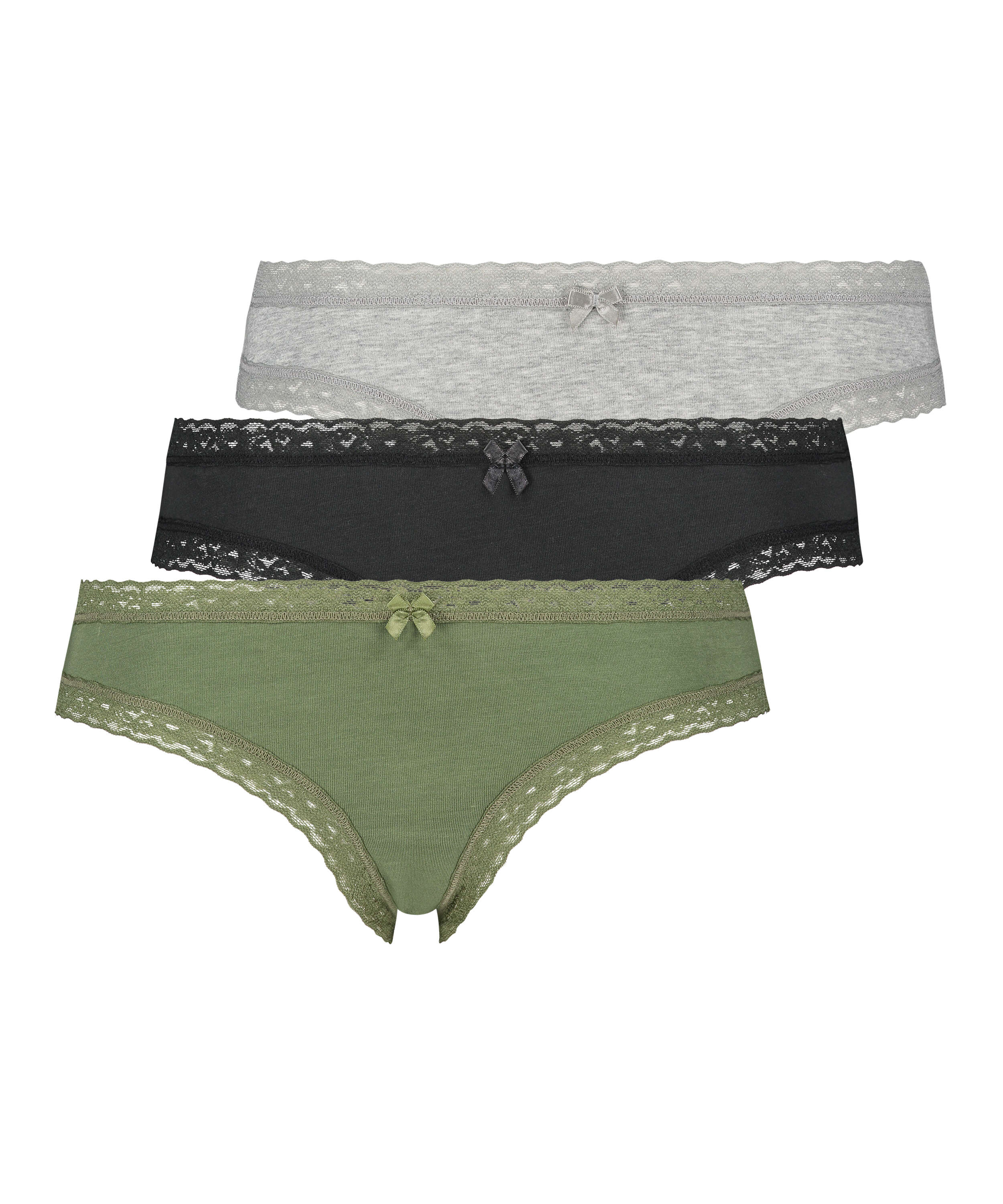 Lot de 3 culottes Free Spirit, Vert, main
