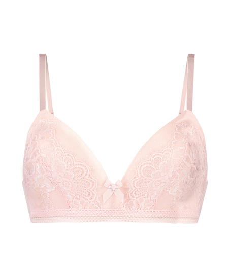 Soutien-gorge push-up rembourré sans armatures Bessie, Rose