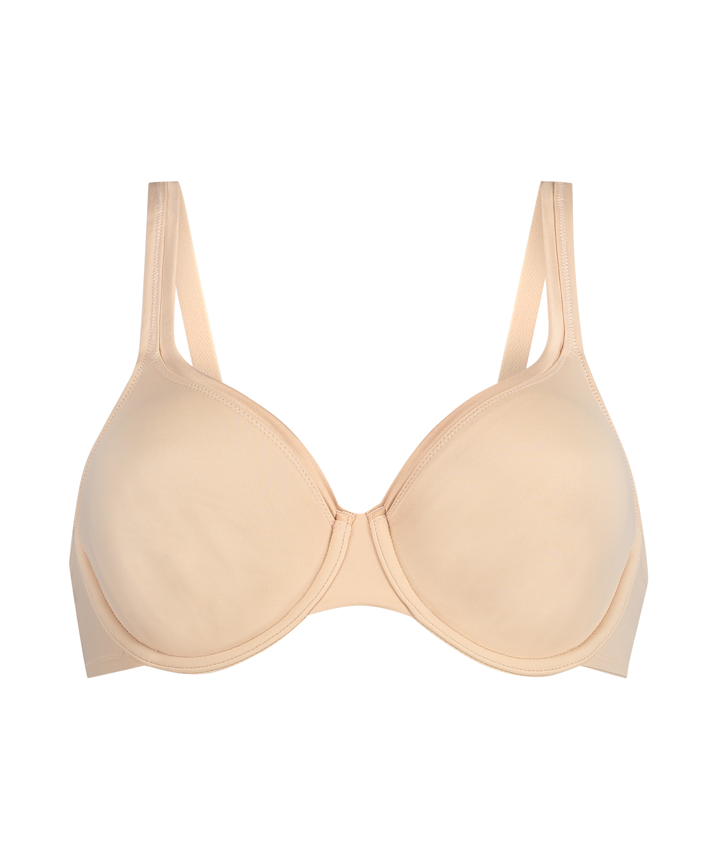 Soutien-gorge à armatures non-préformé Satin Fleece, Beige, main