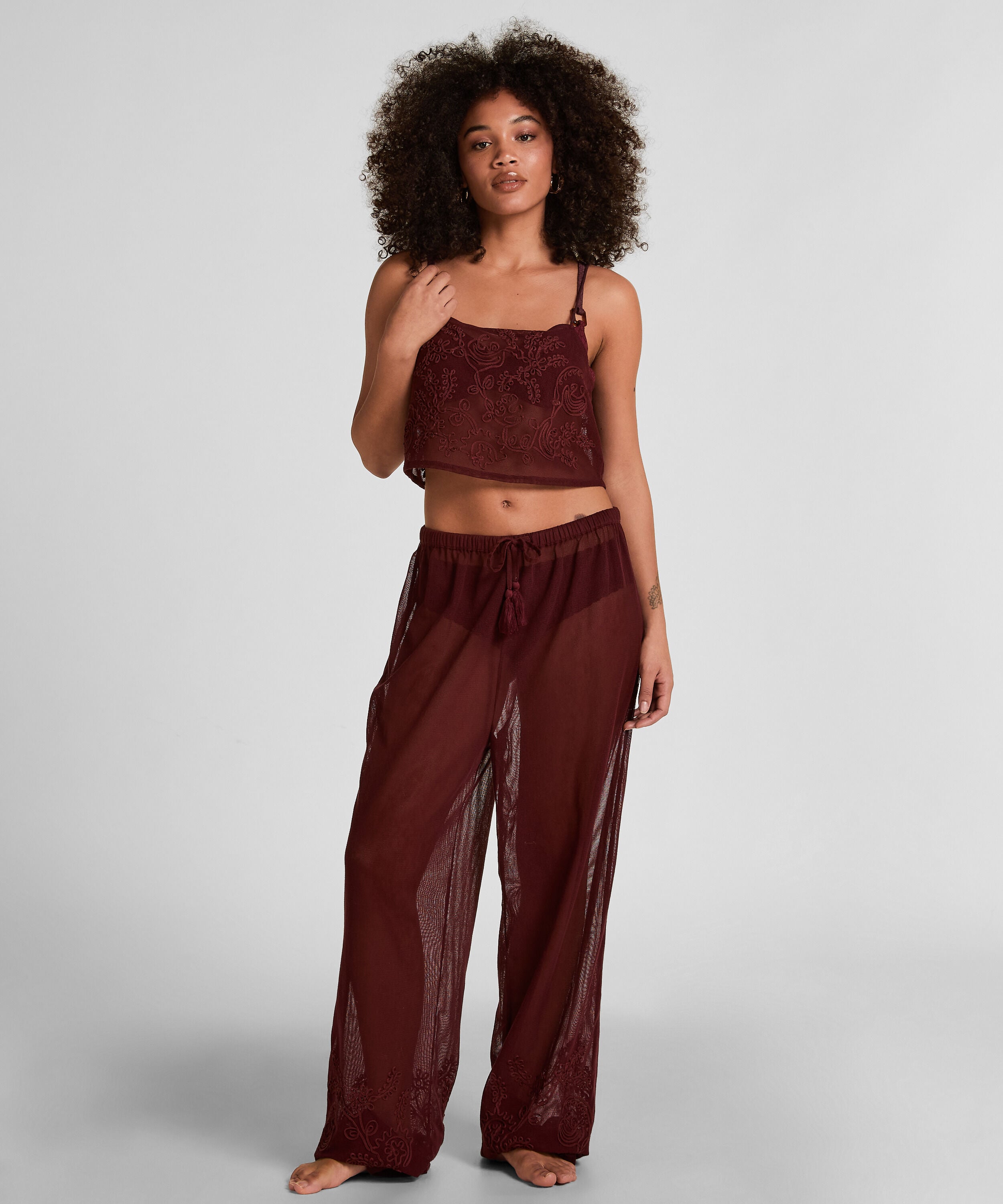 Pantalon de Plage, Rouge Pantalon de Plage, Rouge