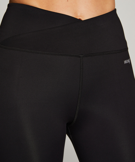 HKMX Legging croisé à taille haute, Noir