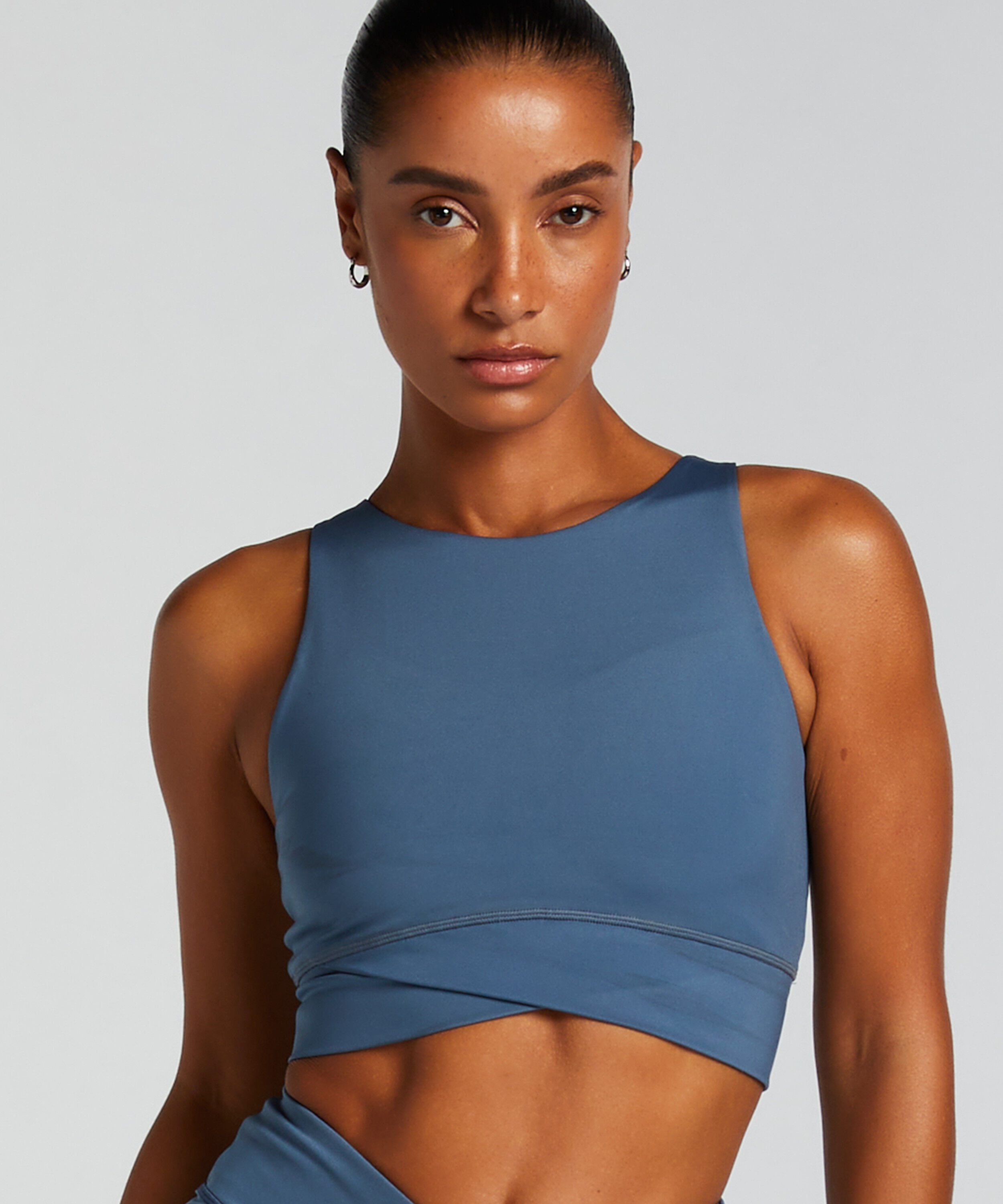 HKMX Brassière de sport de niveau 1, Bleu