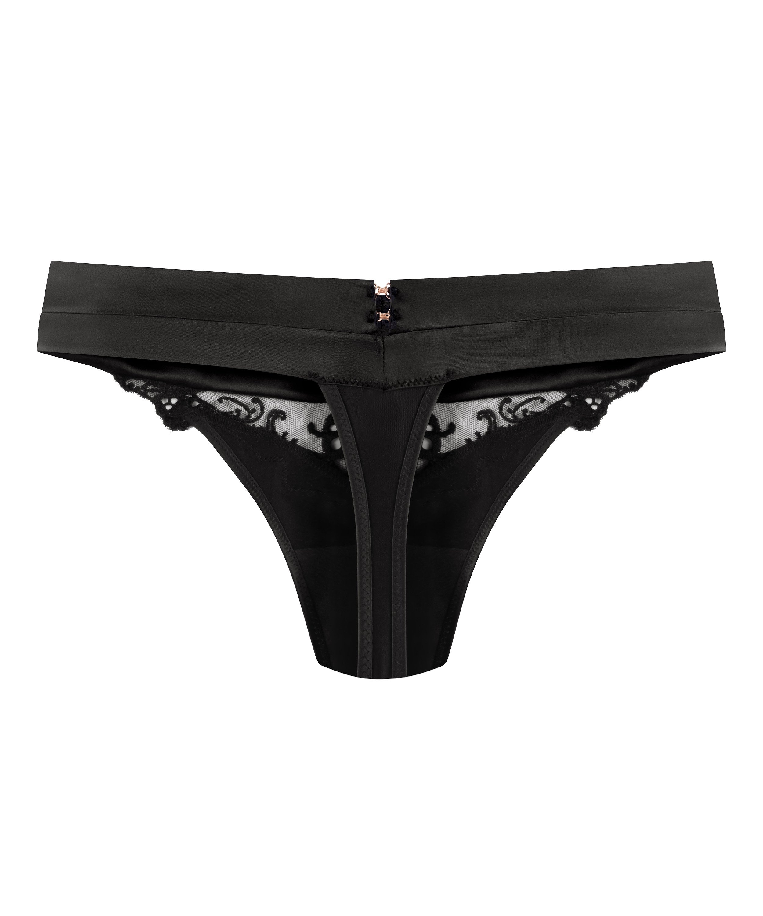 String échancré Sveta, Noir, main