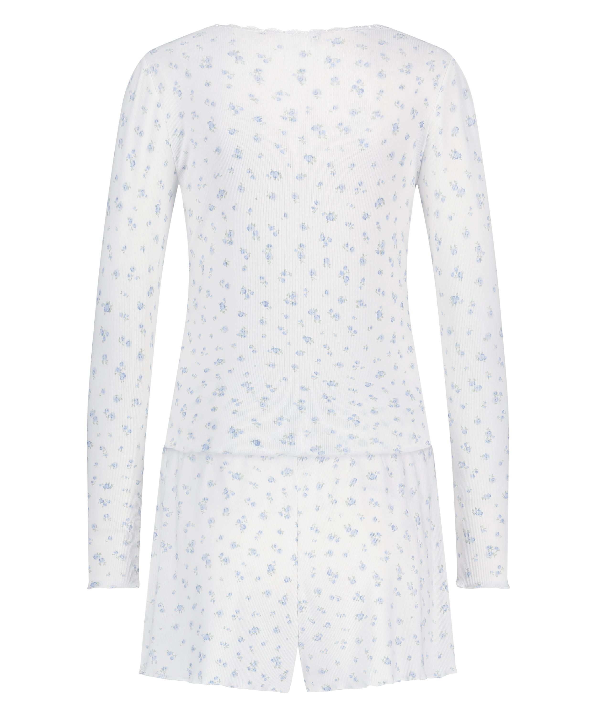 Ensemble pyjama c&ocirc;tel&eacute;, Bleu, main