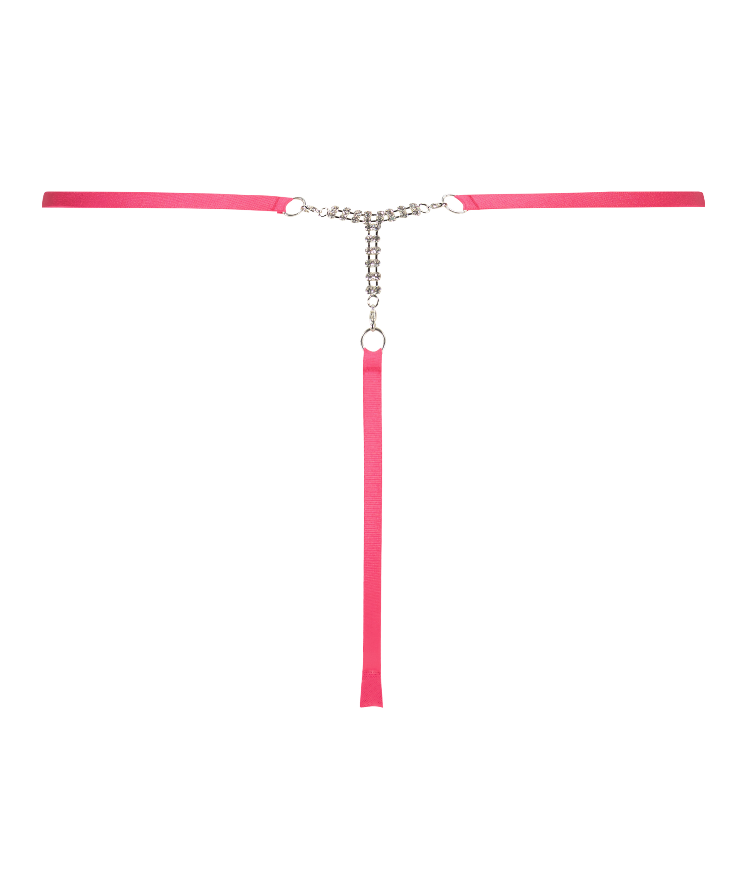 String strass jambes hautes Honey, Rose, main