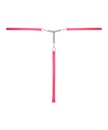 String strass jambes hautes Honey, Rose