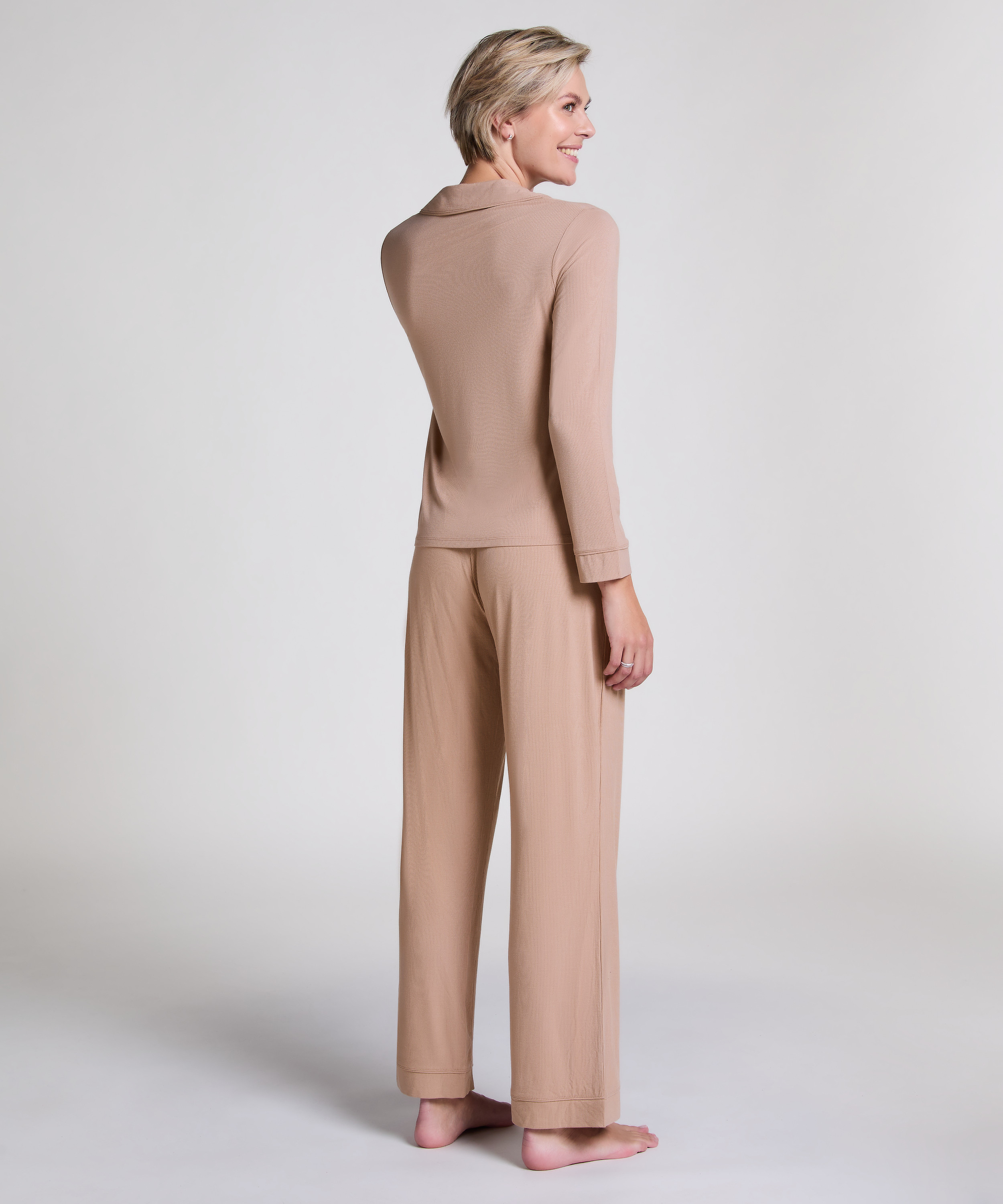 Pantalon côtelé Essential Petite, Beige, main