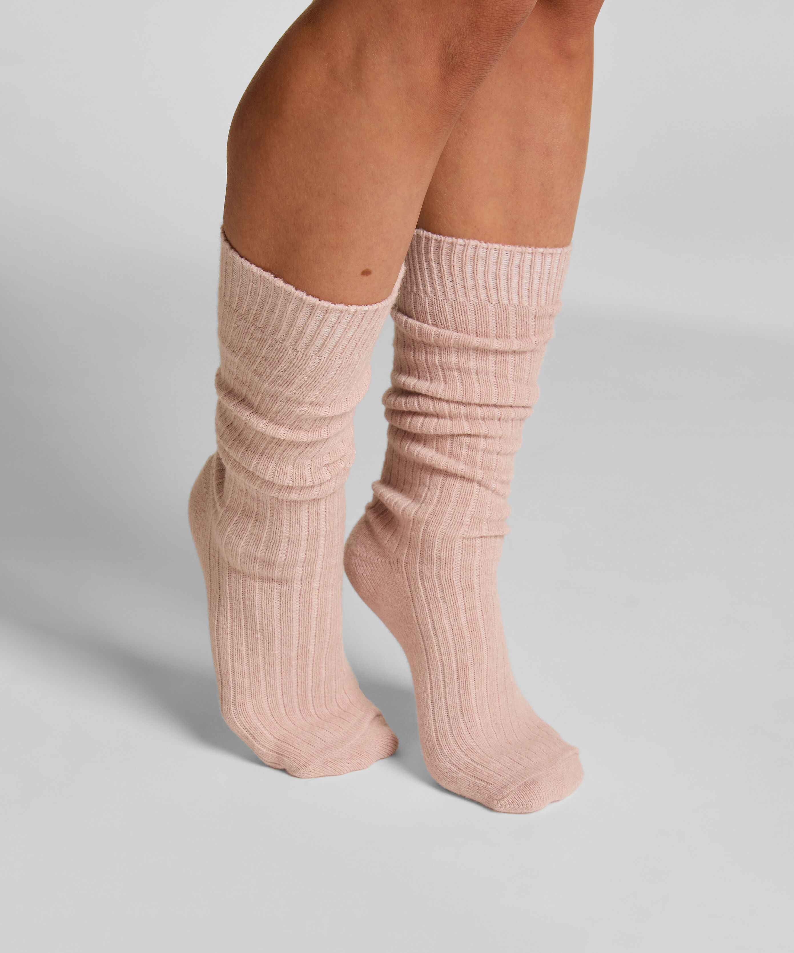 Chaussettes avec Cachemire, Rose Chaussettes avec Cachemire, Rose