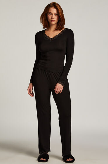 Hunkemöller Ensemble de pyjama Noir